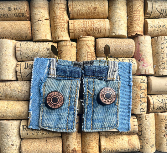 Denim button